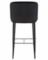 Стул барный CHRISTIAN'75, черные ножки, черный велюр - фото 10013