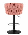 Стул барный LEON, розовая ткань - фото 10139