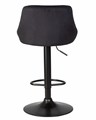Стул барный LOGAN BLACK, черный велюр - фото 10752