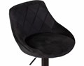Стул барный LOGAN BLACK, черный велюр - фото 10754
