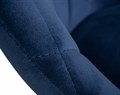 Стул барный LOGAN BLACK, синий велюр - фото 10765