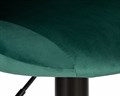 Стул барный LOGAN BLACK, зеленый велюр - фото 10791