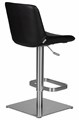 Стул барный ALDO, черный, основание из нержавеющей стали - фото 10833