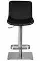 Стул барный ALDO, черный, основание из нержавеющей стали - фото 10835