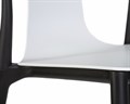 Стул обеденный ADAM, черный/белый - фото 10937