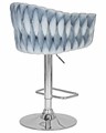 Стул барный MARCEL, пудрово-голубой велюр - фото 10994