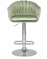 Стул барный MARCEL, пудрово-мятный велюр - фото 11005