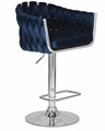 Стул барный MARCEL, синий велюр - фото 11028