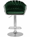 Стул барный MARCEL, зеленый велюр  - фото 11059