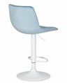 Стул барный TAILOR WHITE, пудрово-голубой велюр  - фото 11097