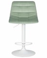 Стул барный TAILOR WHITE, пудрово-мятный велюр - фото 11110