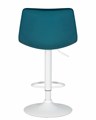 Стул барный TAILOR WHITE, морской волны велюр - фото 11142