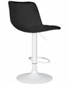 Стул барный TAILOR WHITE, черный велюр - фото 11160