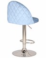 Стул барный MILANA, пудрово-голубой велюр - фото 11246