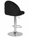 Стул барный MILANA, черный велюр - фото 11272