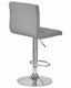 Стул барный CANDY  серый велюр - фото 21822
