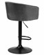 Стул барный DARCY BLACK, серый велюр - фото 23947