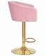 Стул барный DARCY GOLD, розовый велюр - фото 23967