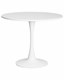 Стол обеденный MIA, белая столешница, белое основание - фото 24268
