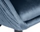 Кресло дизайнерское EDISON BLACK, синий велюр - фото 27231
