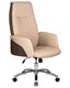 Офисное кресло для руководителей LEONARD, коричнево-бежевый - фото 27336