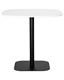 Стол обеденный OTIS белая столешница, черное основание - фото 27402