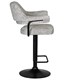 Стул барный CHARLY BLACK, светло-серый твид - фото 27444