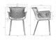 Стул обеденный ROSS темно-серый без подушки - фото 27623