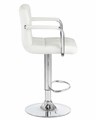 Стул барный KRUGER ARM, белый - фото 5403