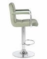 Стул барный KRUGER ARM, мятный велюр - фото 5470