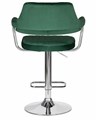 Стул барный CHARLY, зеленый велюр - фото 5591
