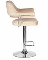 Стул барный CHARLY, бежевый велюр - фото 5599