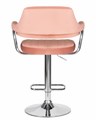 Стул барный CHARLY, пудрово-розовый велюр  - фото 5632