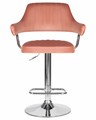 Стул барный CHARLY, пудрово-розовый велюр  - фото 5633