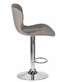Стул барный BARNY, серый велюр - фото 5789