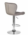 Стул барный BARNY, серый велюр - фото 5790
