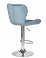 Стул барный BARNY, пудрово-голубой велюр - фото 5822