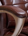 Офисное кресло для руководителей DONALD, коричневый - фото 6542