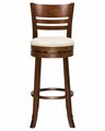 Стул барный WILLIAM BAR, шоколад, кремовый - фото 6877