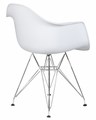 Стул обеденный DAW CHROME, ножки хром, цвет сиденья белый - фото 7181
