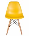 Стул обеденный DSW, ножки светлый бук, цвет горчичный - фото 7299