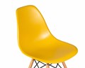 Стул обеденный DSW, ножки светлый бук, цвет горчичный - фото 7300