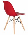 Стул обеденный DSW, ножки светлый бук, цвет красный - фото 7364
