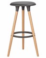 Табурет барный ROYCE, ножки светлый бук, цвет темно-серый - фото 7370