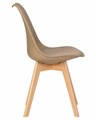 Стул обеденный JERRY SOFT, ножки светлый бук, цвет сиденья бежевый - фото 7453