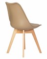 Стул обеденный JERRY SOFT, ножки светлый бук, цвет сиденья бежевый - фото 7454
