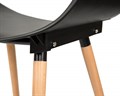 Стул обеденный ALIEN, ножки светлый бук, цвет чёрный - фото 7569