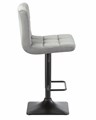 Стул барный DOMINIC, серый велюр - фото 7801