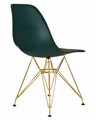 Стул обеденный DSR, ножки золотые, цвет тёмно-зеленый - фото 7945