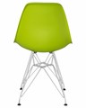 Стул обеденный DSR, ножки хром, цвет салатовый - фото 8030
